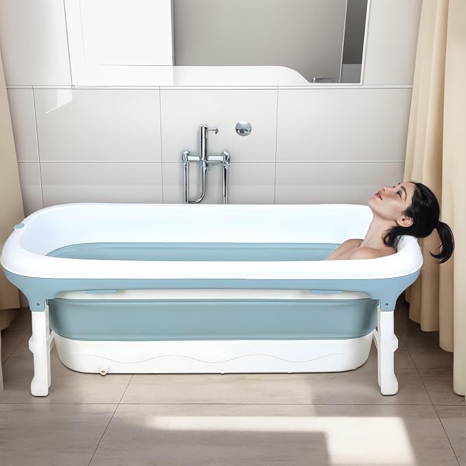 Portable Bathtub for Adult, Large Collapsible Tub, Portable Tub for Adults - Image 9
