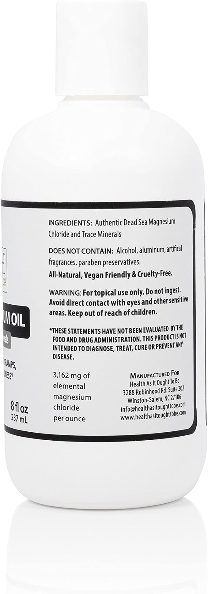Health As It Ought To Be Dead Sea Magnesium Oil + Essential Minerals Supplement - Image 2