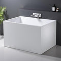 39" Acrylic Freestanding Bathtubs, Stand Alone Tub, Japanese Soaking Tub by MEDUNJESS