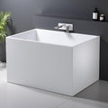 43" Acrylic Freestanding Bathtubs, Stand Alone Tub, Japanese Soaking Tub by MEDUNJESS