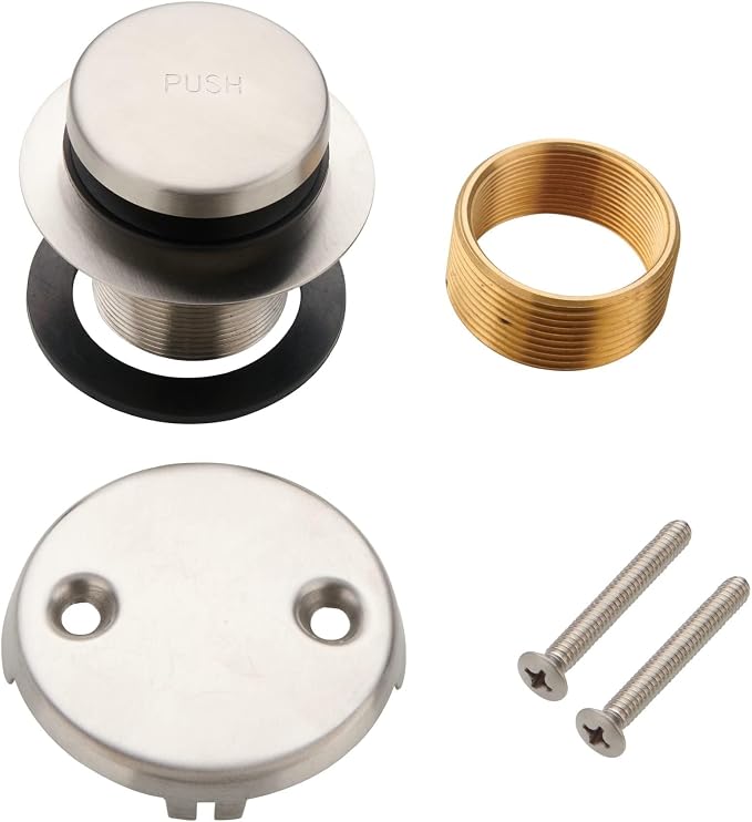 Tip Toe Bathtub Tub Drain Conversion Kit Assembly, Wellup Tub Drain Trim Kit by WELLUP