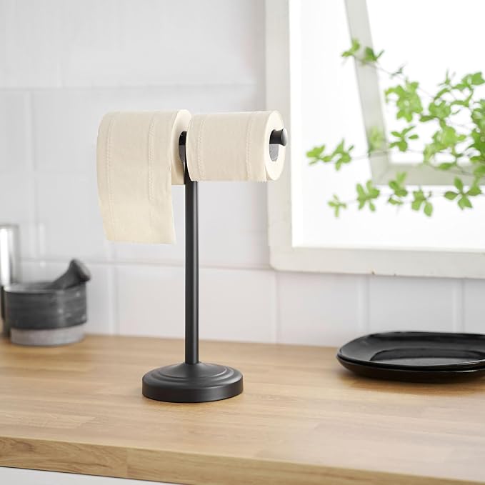 RUMOSE 13 Inch Matte Black Towel Stand Hand Towel Holder Bathroom Kitchen - Image 8