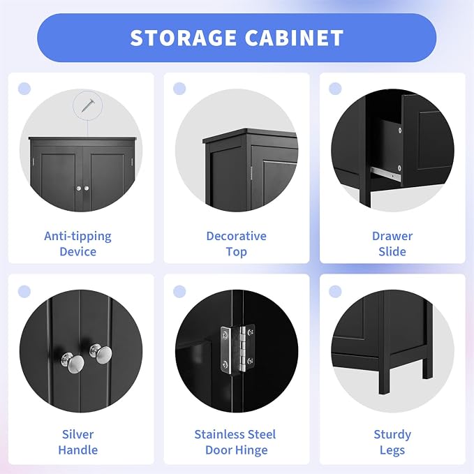 Polibi 43.3" H Storage Cabinet - Image 5