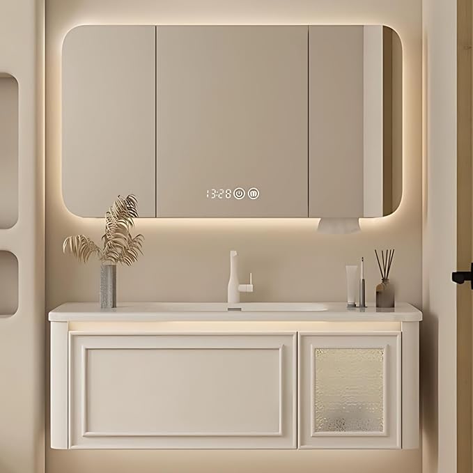 52IN Wall Mounted Bathroom Vanity Set by NAIROLET
