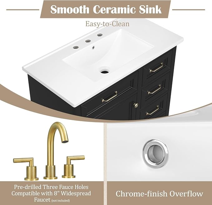 Linique 36" Bathroom Vanity - Image 5