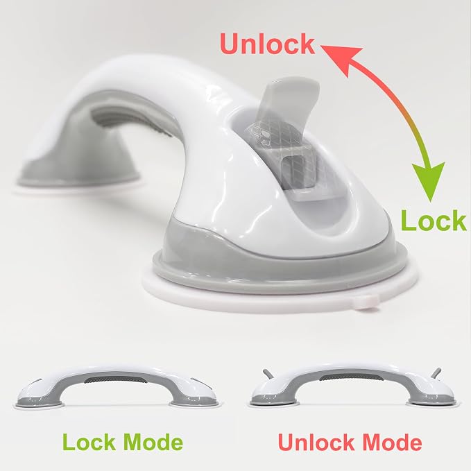 AirTight® Grab Bars for Bathtubs and Showers, 16Inch Shower Handle Elderly - Image 7