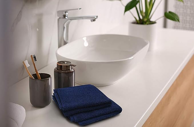Softolle 100% Cotton Washcloths 24 Pack Soft, Highly Absorbent Washcloth - Image 3