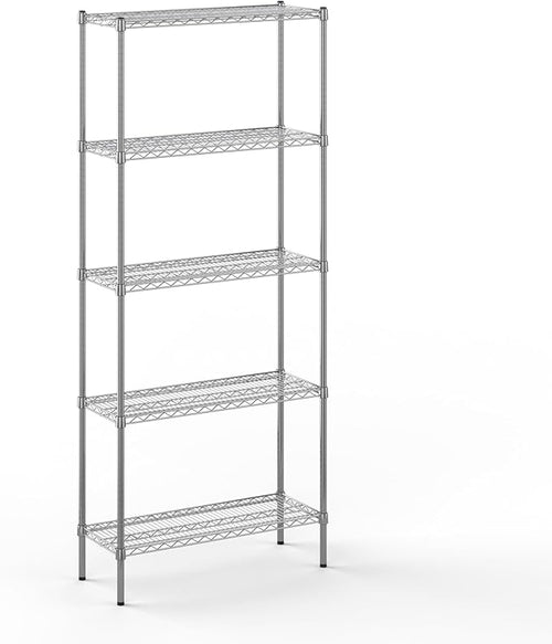 14" Deep x 36" Wide x 86" Height Wire Shelving Kit | 5-Tier | NSF Commercial by Regal+Altair