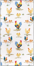 Country Rooster Pattern Beach Towel 36"x72" Quick-Dry Sand-Free Soft Microfiber by Rstick