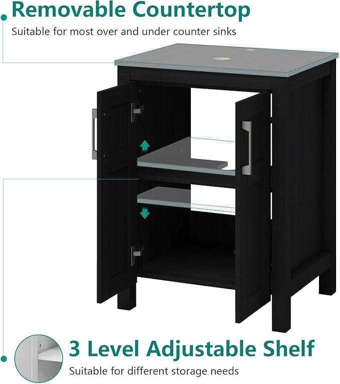 YOURLITE Bathroom Vanity with Sink - Image 4