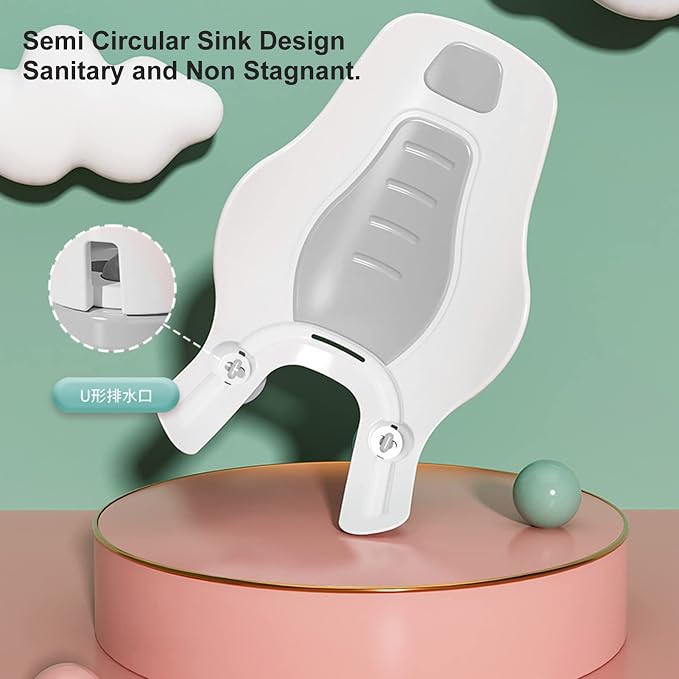 SUNGOOYUE Clean Rinse Baby Bather, Folding Multifunction Portable Plastic - Image 6