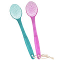 Back Brush for Shower, 14-inch Long Handle Medium Stiff Bristles Bath Scrubber by AMERWASHPLUS