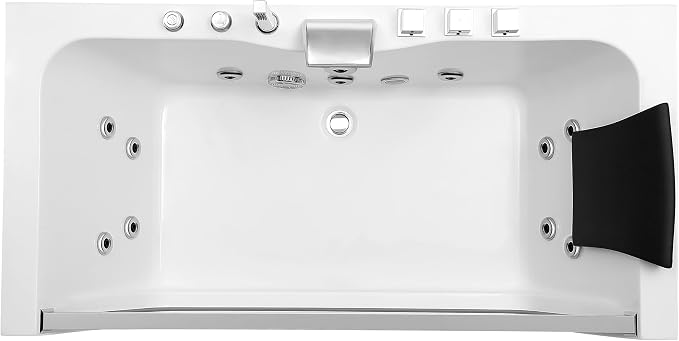 Empava 59 x 29" Whirlpool Tub, 750W Acrylic Jetted Bathtub - Image 4