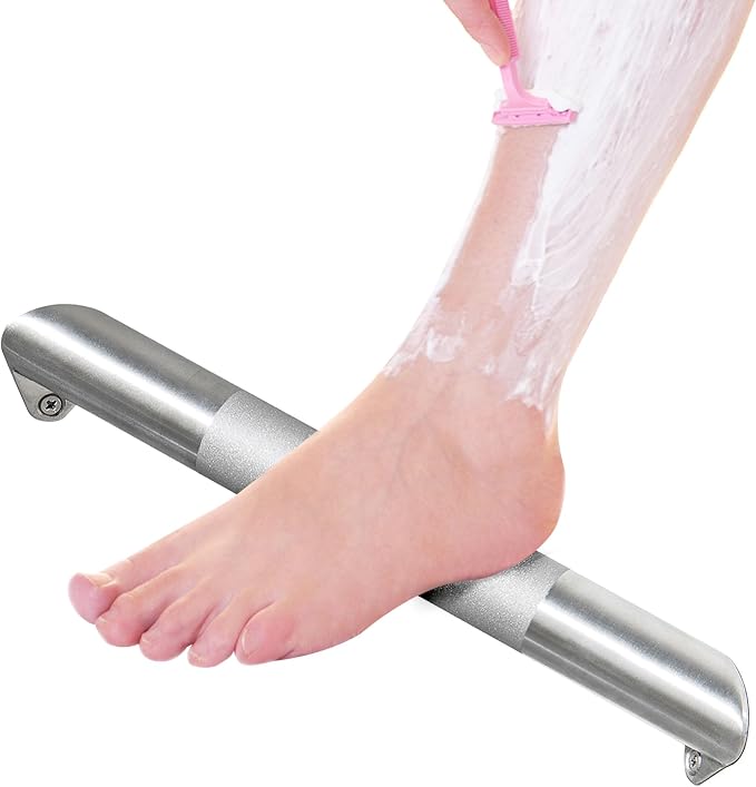 Shower Foot Rest for Shaving Legs, Wall Mounted Shower Foot Ledge, Antislip - Image 2