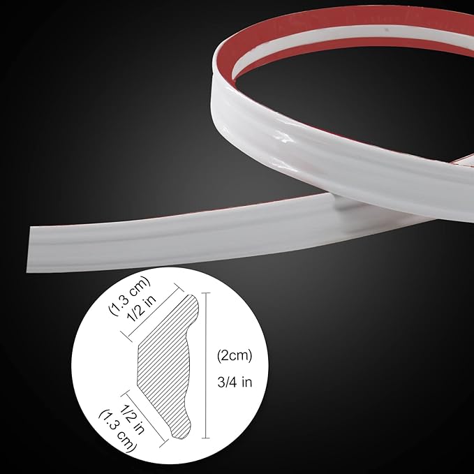 Flexible Trim Caulk Strip, 3/4 Inch Peel and Stick Trim - Image 3
