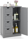 Tangkula Bathroom Floor Cabinet, Freestanding Storage Cabinet by TANGKULA