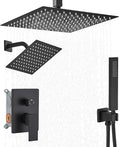 Shower Faucet Set Matte Black Shower System, Knob Switch Diverter Shower Faucet by YCAIKOI