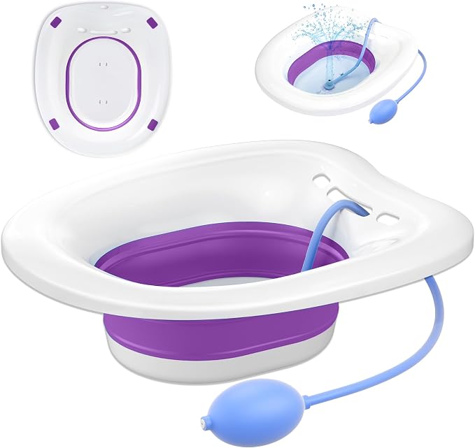 Sitz Bath, Sitz Bath for Toilet Seat, Postpartum Essentials and Hemorrhoids by Unknown
