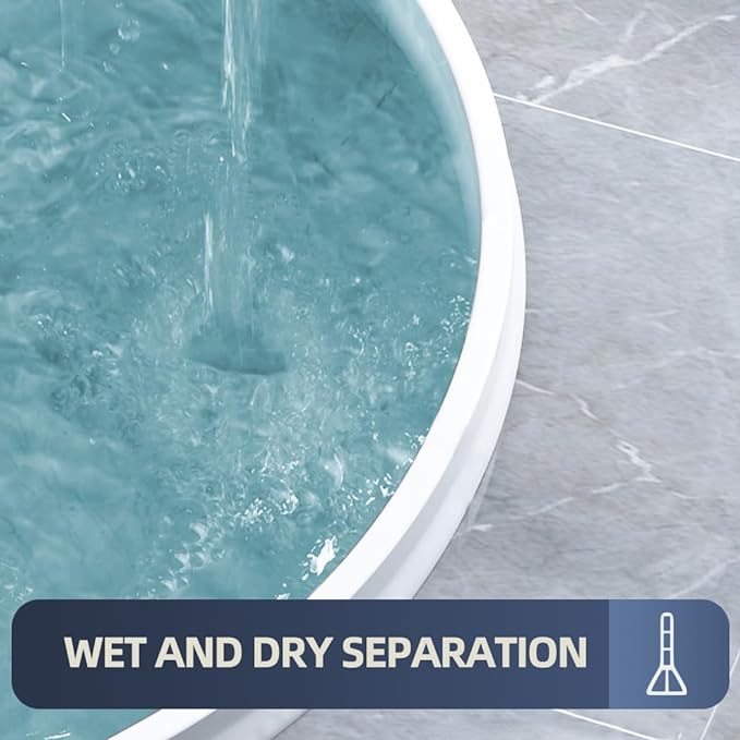 3” High Shower Threshold Water Dam 67 Inch Collapsible Shower Barrier Water - Image 3