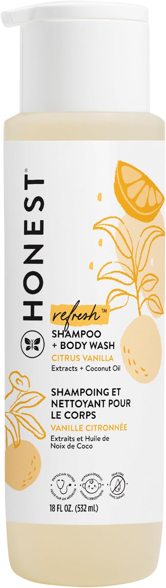 The Honest Company 2-in-1 Cleansing Shampoo Body Wash Gentle by TheHonestCompany