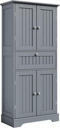 ChooChoo 51" H Tall Bathroom Floor Cabinet, Modern Bathroom Storage Cabinet by ChooChoo