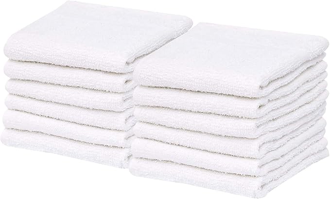 GOLD TEXTILES 60 Pack Economy White Washcloths Set - Image 9