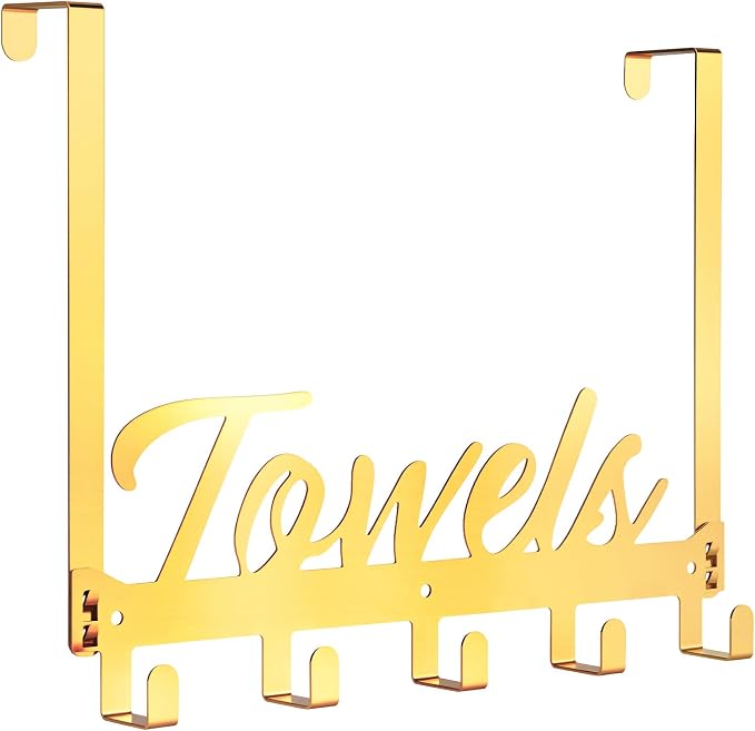 Over The Door Hooks, Towel Rack Towel Hooks by Azmoncy