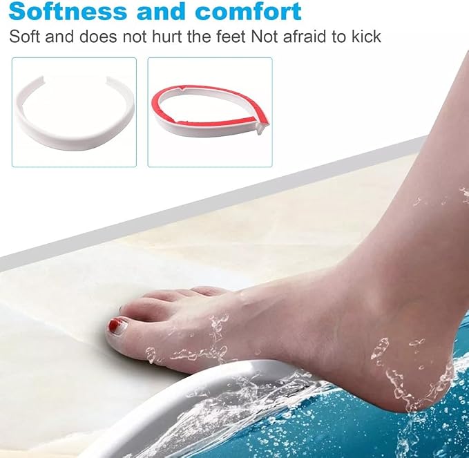 Flexible TPE Rubber Shower Splash Guard Threshold Strip, 2m Trim-to-Fit Water - Image 9