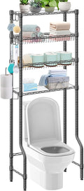 Over The Toilet Storage, 4-Tier Over Toilet Shelf Organizer Metal Storage Rack by Folews