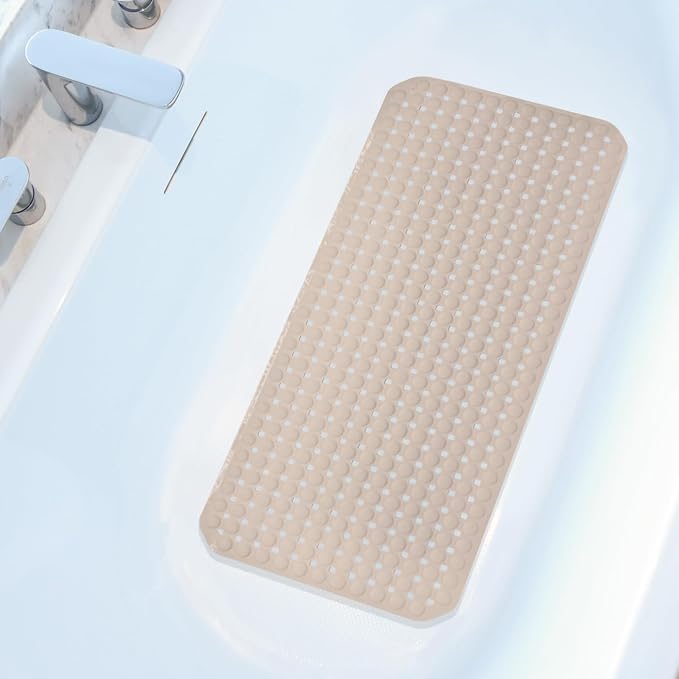 Extra Large Non-Slip Bathtub Mat, 36x17” TPR Shower Mat by 1