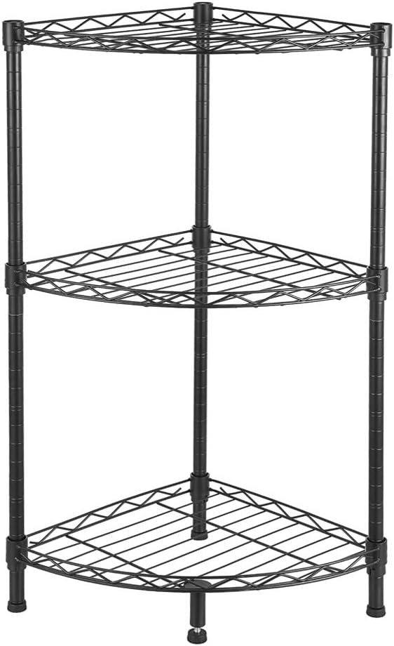 3 Tier Storage Racks Shelving, Heavy Steel Pantry Shelves, Adjustable Wire by Unknown
