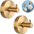 2 Pcs Suction Shower Hooks, Stainless Steel Gold Suction Cup Hook, Removable by VEINARDYL