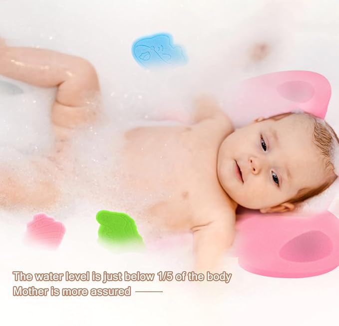 Soft Infant Bath Sponge Elephant Baby Bath Mat Newborn Comfy Foam Skid-Proof - Image 4