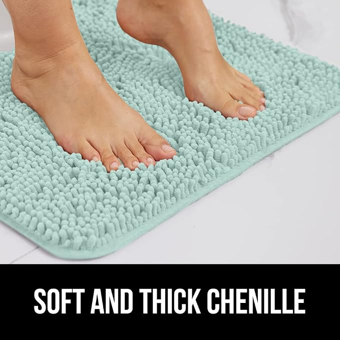 GORILLA GRIP Bathroom Rug Sets, Soft Chenille 2 Piece Area Rugs Set, Toilet - Image 4