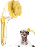 Pet Bath Brush, Dog Shampoo Brush Bubble Maker, New 2 in 1 Dog Bath Brush by Unknown