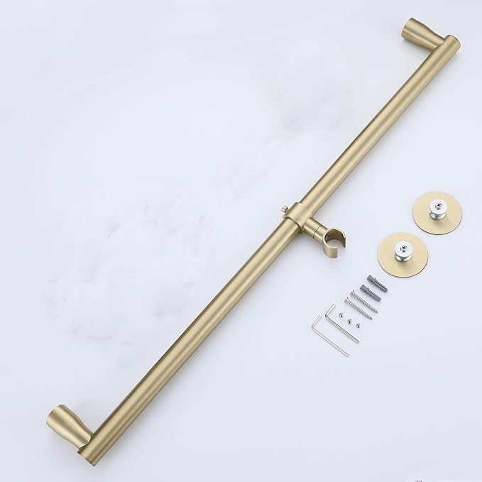 RRAJJ Shower Slide bar That is Installed by pasting or Punching - Image 6