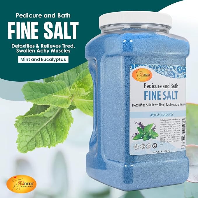 SPA REDI - Detox Foot Soak Pedicure and Bath Fine Salt, Mint and Eucalyptus - Image 2