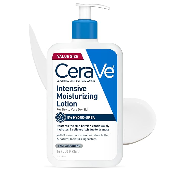 CeraVe Intensive Moisturizing Lotion, Hydro-Urea + Shea Butter, Body Lotion by CeraVe