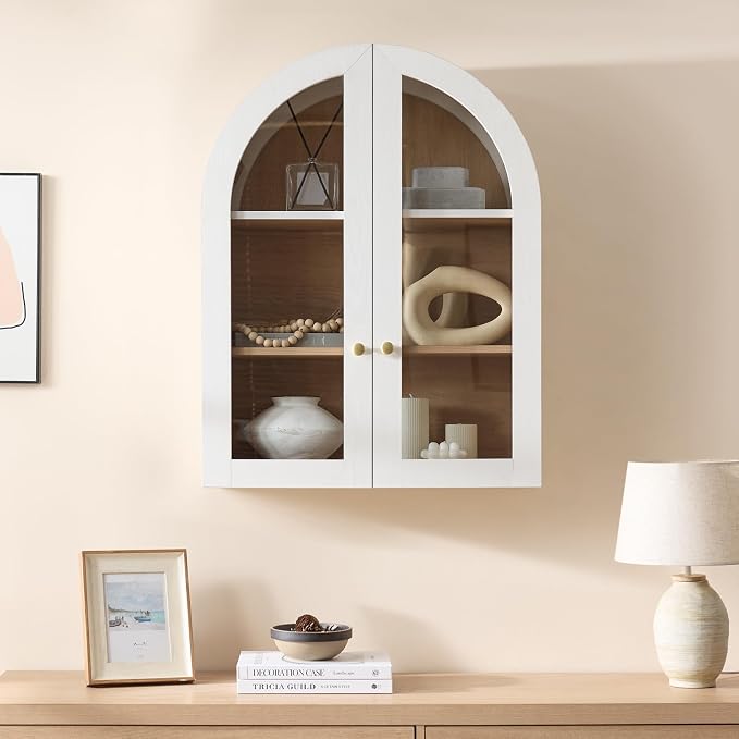 Bathroom Arched Wall Cabinet, 23.5'' Wide Medicine Cabinet, Bathroom Cabinet - Image 7