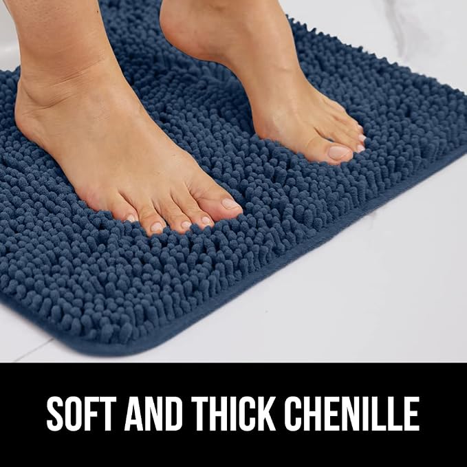 GORILLA GRIP Bathroom Rug Sets, Soft Chenille 2 Piece Area Rugs Set, Toilet - Image 4