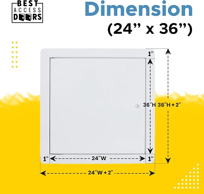Best 24" x 36" Universal Access Panel – Flush Steel Door - Image 3