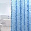WELTRXE EVA 8G Shower Curtain Liner, 72x72 Inch 3D Blue Pebble Heavy Duty by WELTRXE