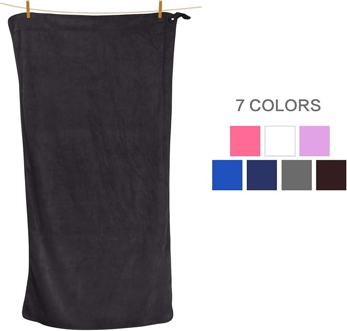 SUNLAND Microfiber Gym Bath Towel Ultra Soft Travel Camping Towel Super - Image 8
