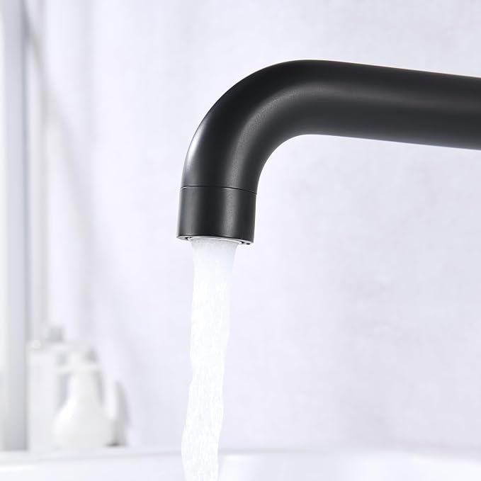 SUMERAIN Wall Mount Bathtub Faucet Set Long Spout Tub Filler High Flow Rate - Image 8