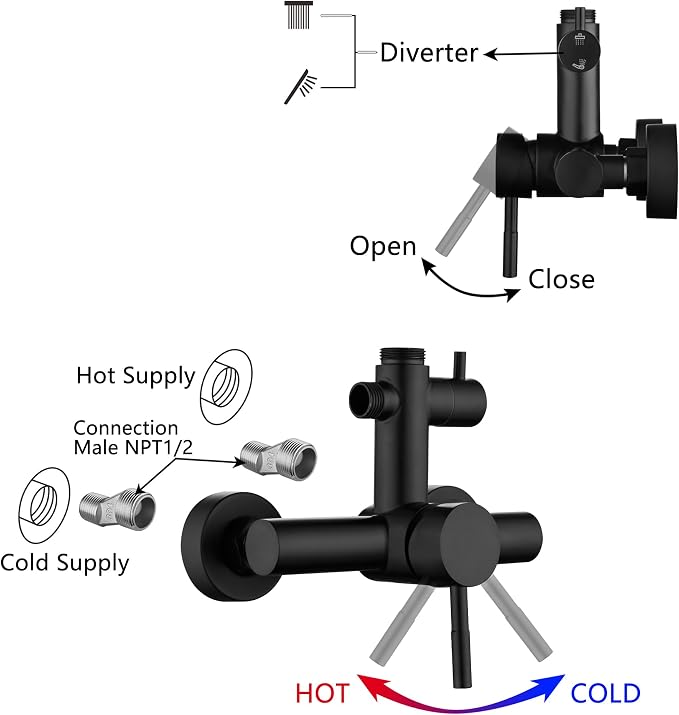 Shower Faucet - Shower Faucets Sets Complete, Shower System - Outdoor Shower - Image 6