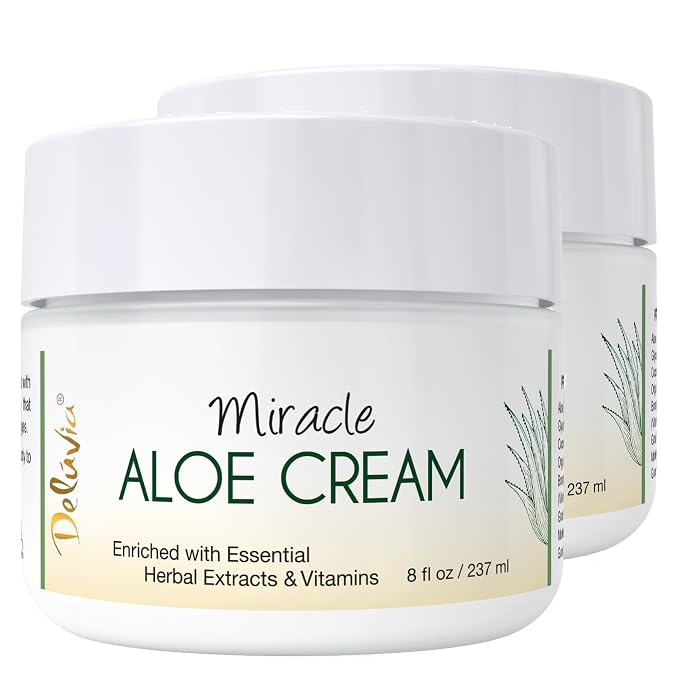 Deluvia Miracle Aloe Cream | Face & Body Moisturizer by DEL%C3%9AVIA