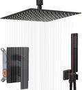 12 Inch Oil Rubbed Bronze Ceiling Mount Shower System Bathroom Luxury Rain by YCAIKOI