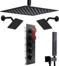 Thermostatic Shower System Three Shower Heads by NPYSVSSS