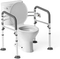 Toilet Safety Rails, Height-Adjustable Toilet Frame Width-Adjustable Toilet by Loyoda