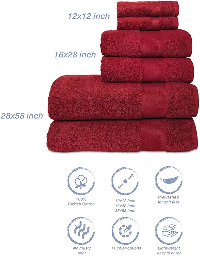 Hencely 6-Piece Bath Towel Set - Image 5